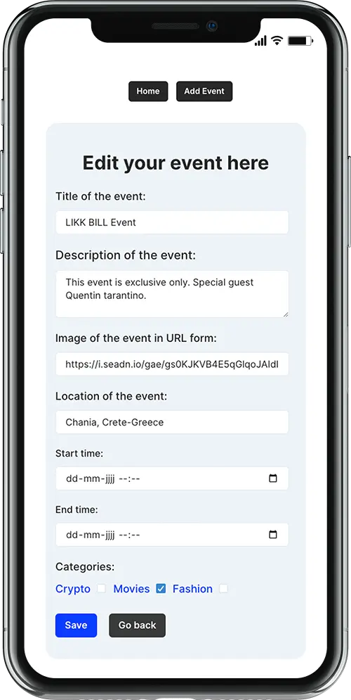 Splash screen Web Event Concept